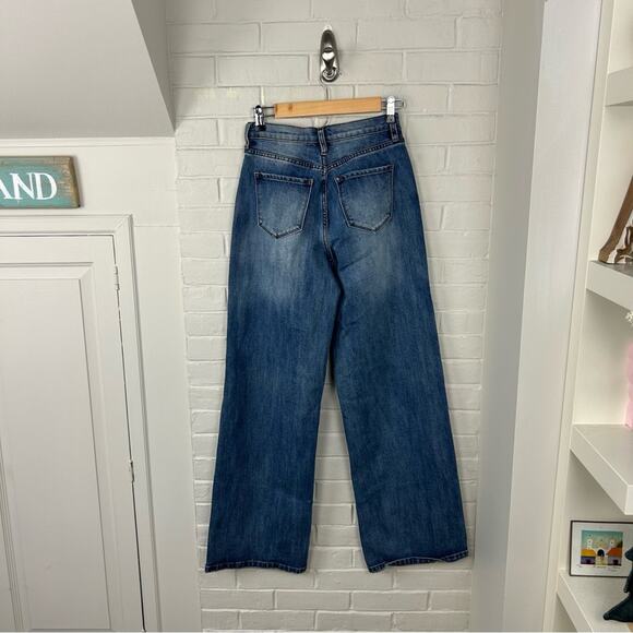 Fashion Nova High Rise Wide Leg Jeans Size 3/26 - Picture 11 of 11